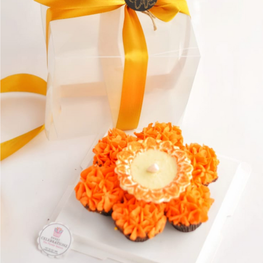 Diwali Cupcakes and diya Combo