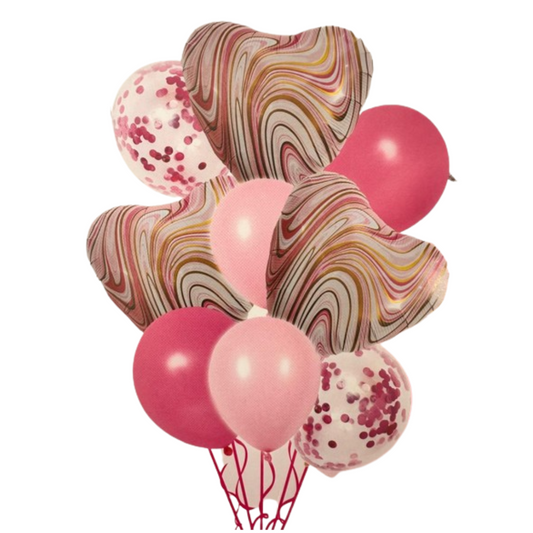 Pink Balloon Set (Heart Set)