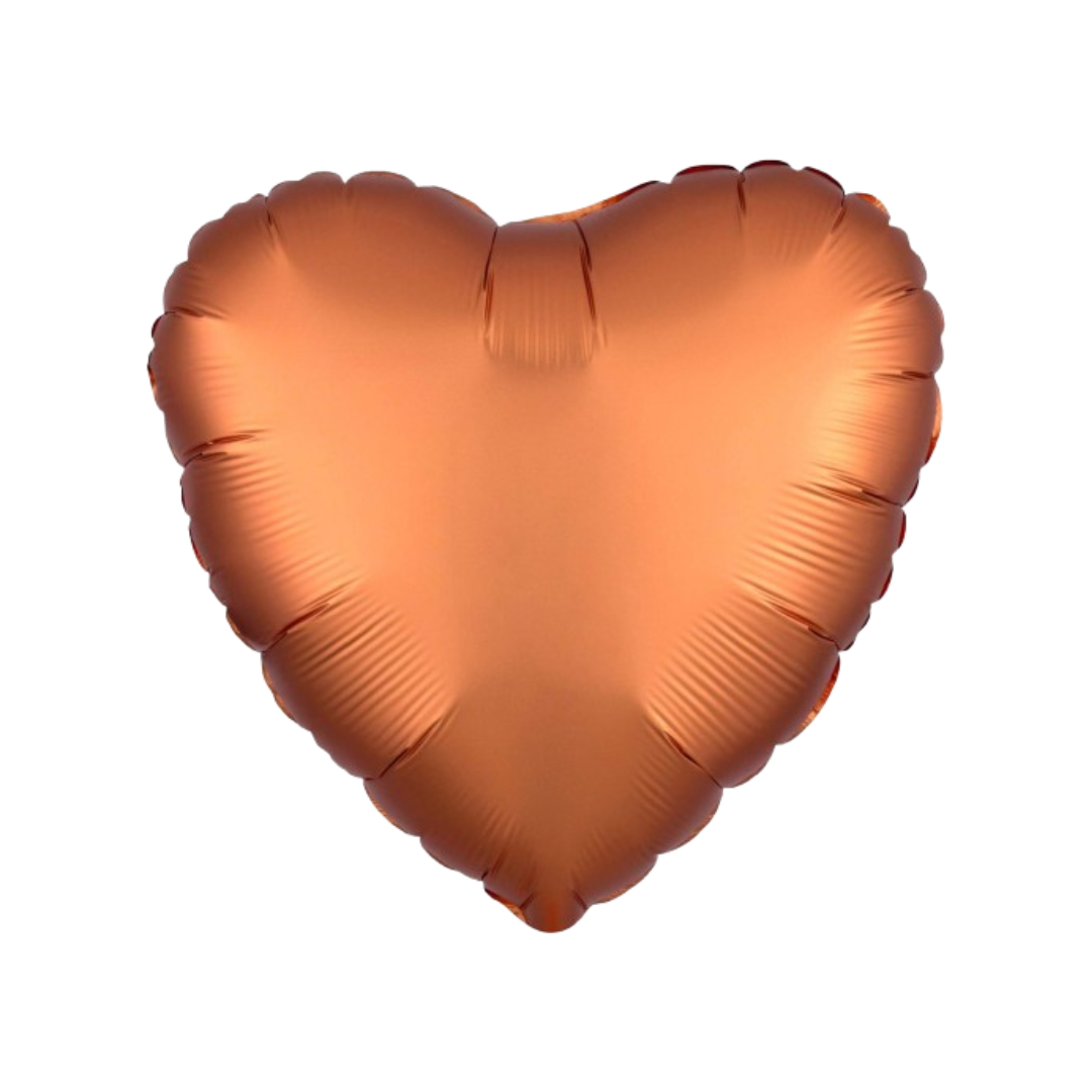 Dark Amber heart balloon