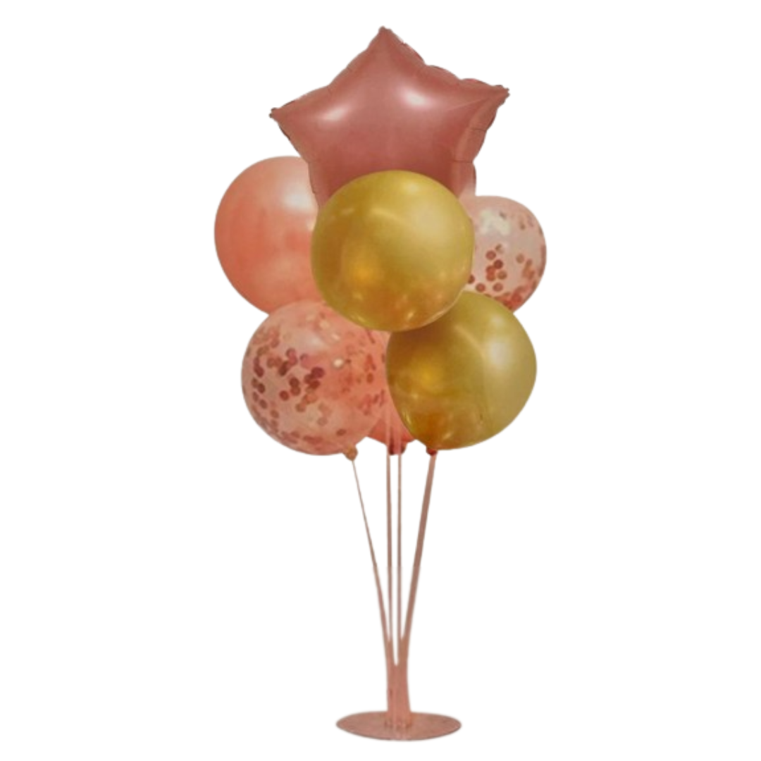 Balloons on a stand (Rose Gold Set)