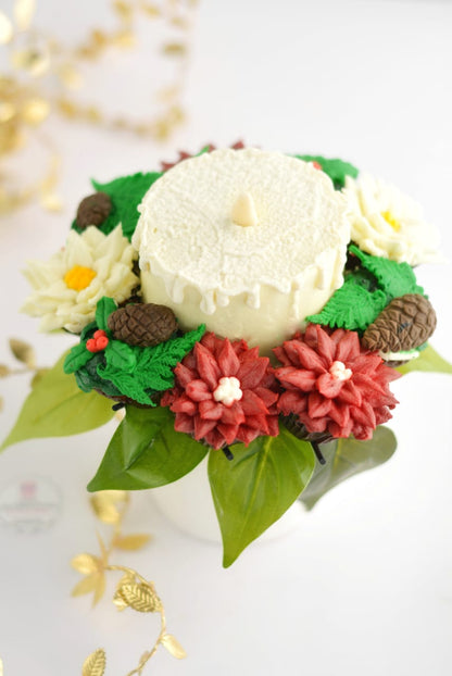 Christmas Cake & Cupcake Bouquet Combo