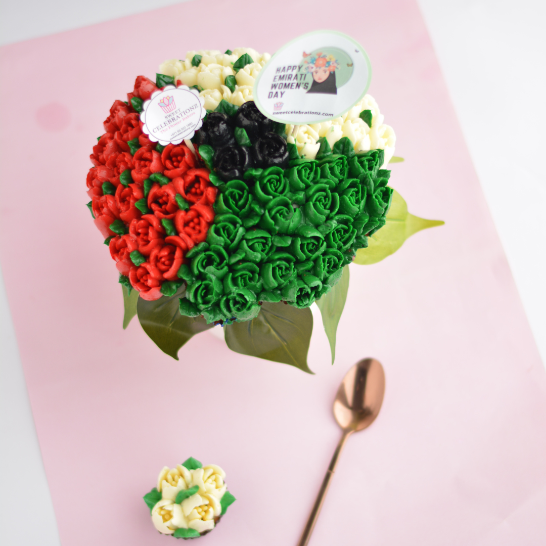 Emirati Women's Day Cupcake Bouquet