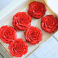 Valentine Red Rose Cupcakes