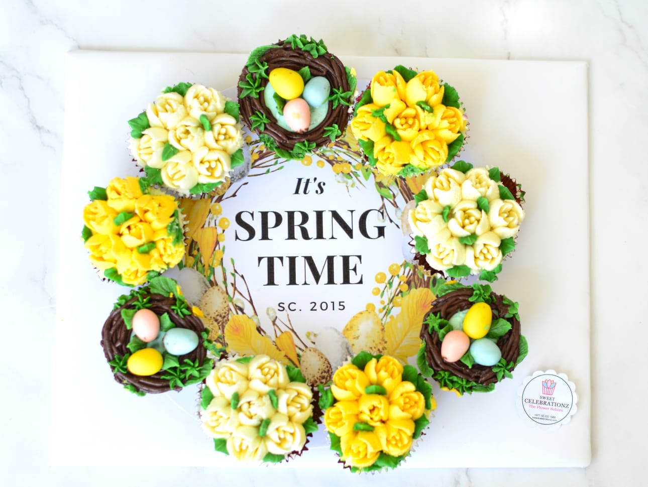 Spring Time Cupcake Arrangement