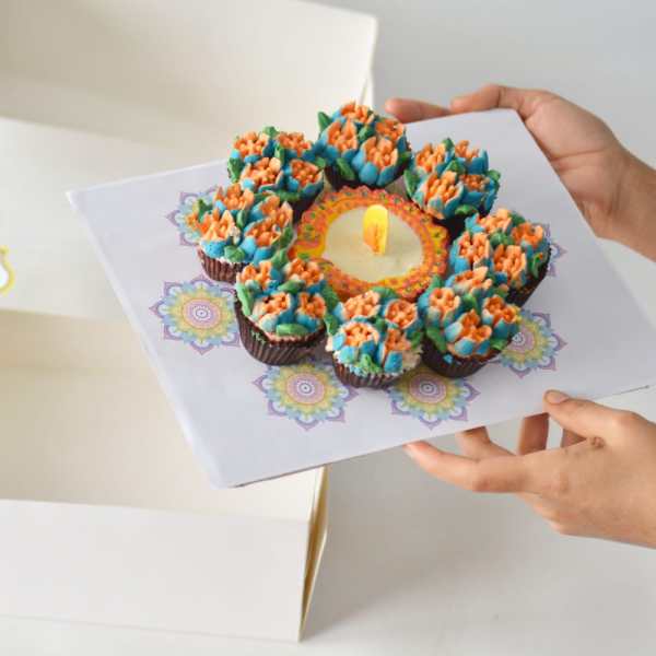 Rangoli Cupcakes 2